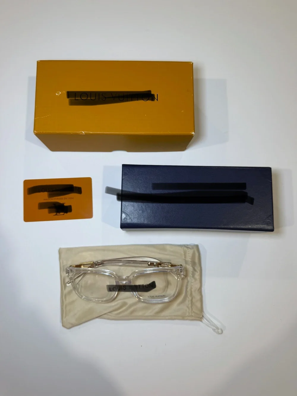 Clear/Gold Woman’s Eyeglasses with Case